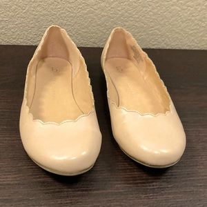 Lauren Conrad scalloped ballet flats, like new, size 6.5